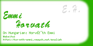 emmi horvath business card